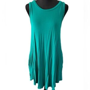 Sleeveless Teal Women's Dress